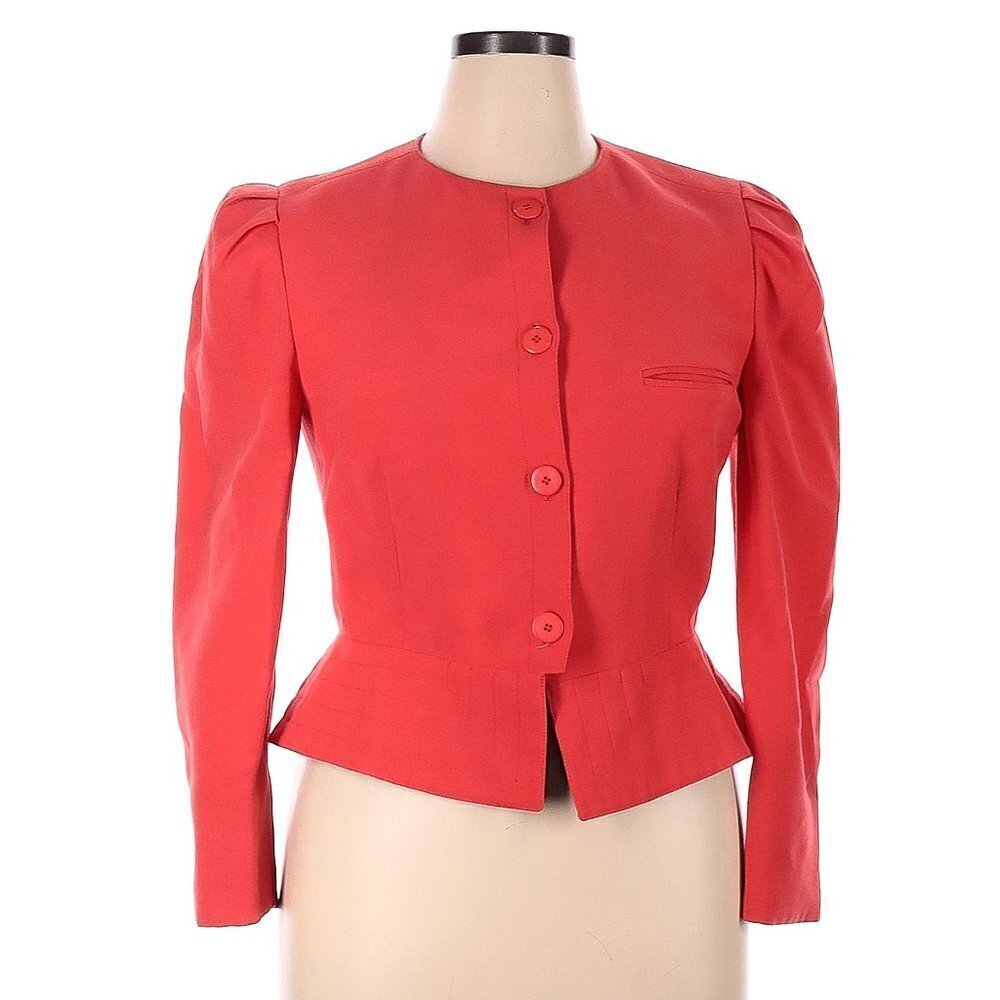 Louis Féraud Orange Jacket Size 14‎